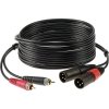 Klotz AT-CM0200 Kabel 2x RCA - 2 x XLR męski 2m